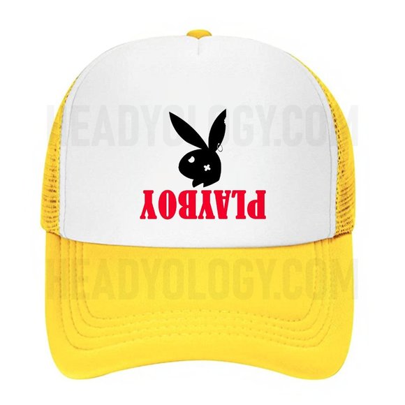 BlackPlayboy Bunny baseball hat meshaback snapback trucker hat - Picture 4 of 10